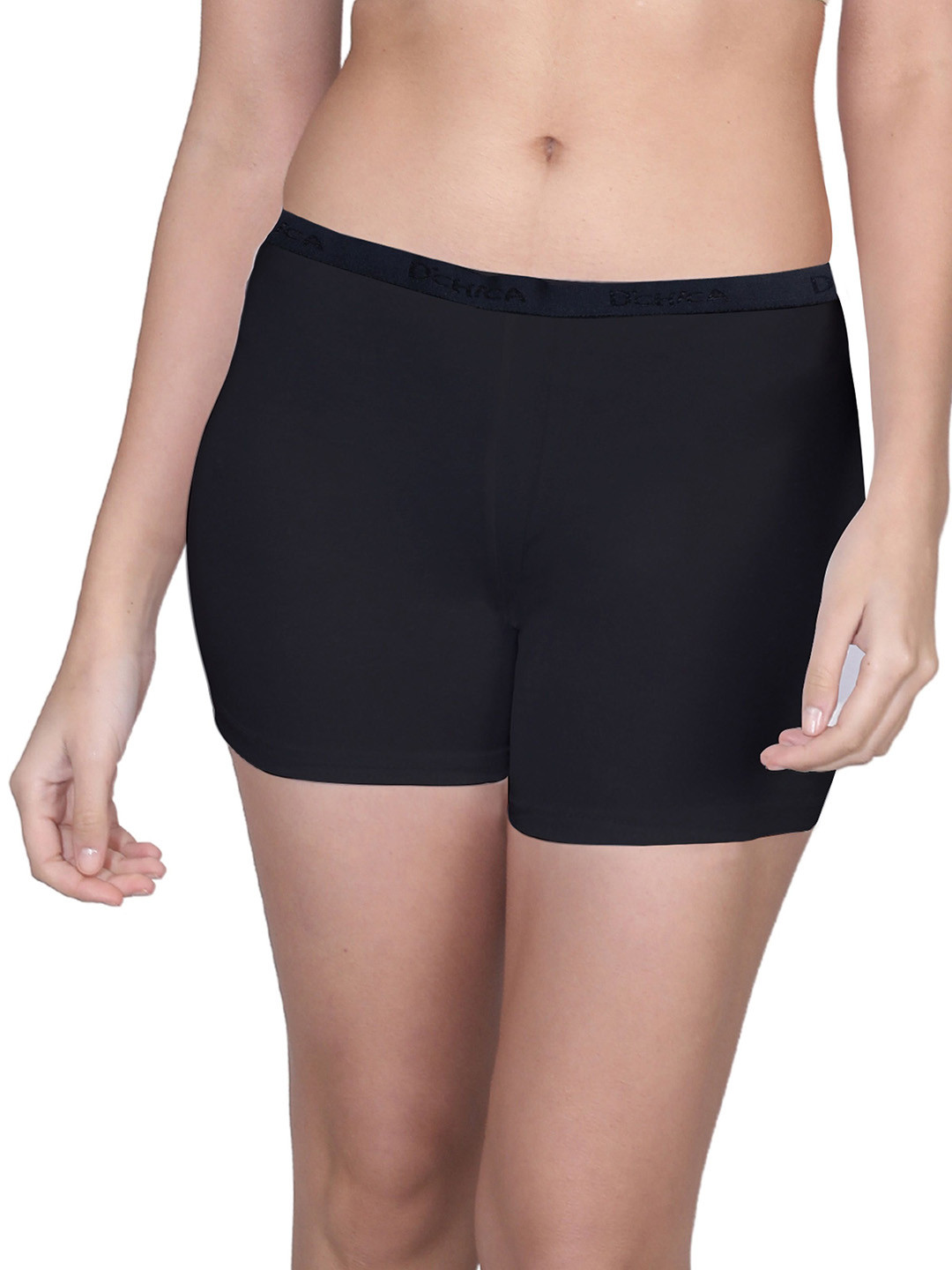 

DChica Girls Pack Of 2 High-Rise Boyshorts Briefs, Black