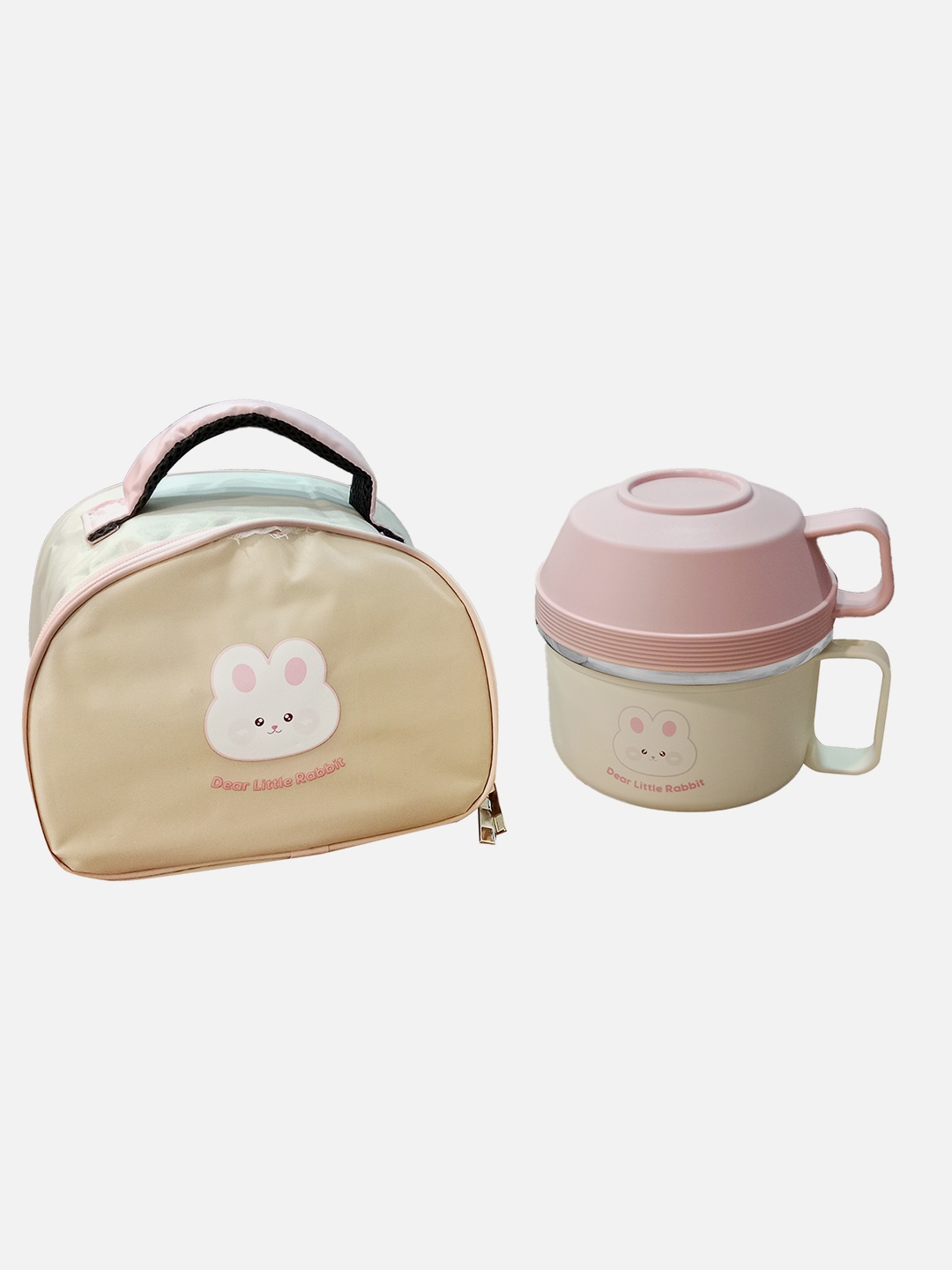 

Little Surprise Box LLP Pink Printed Stainless Steel Lunch Box With Cover