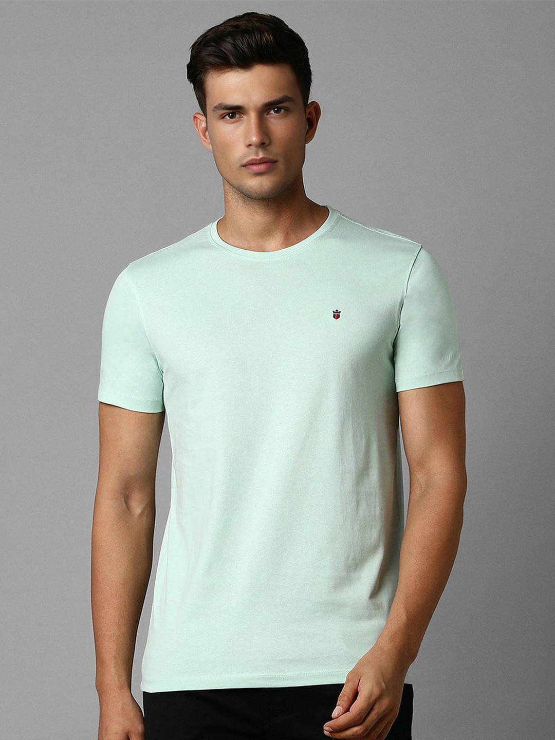 

Louis Philippe Jeans Round Neck Cotton Slim Fit T-shirt, Green