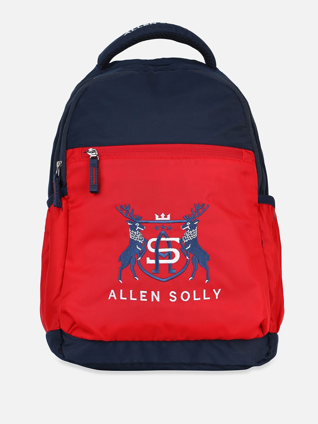 

Allen Solly Junior Boys Typography Printed Backpack, Red