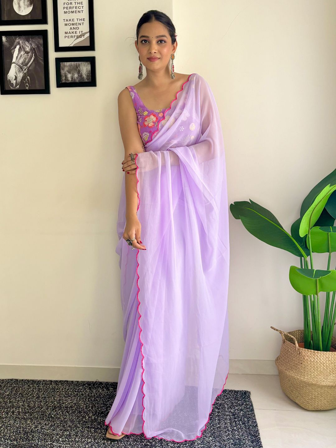 

Panzora Saree, Lavender