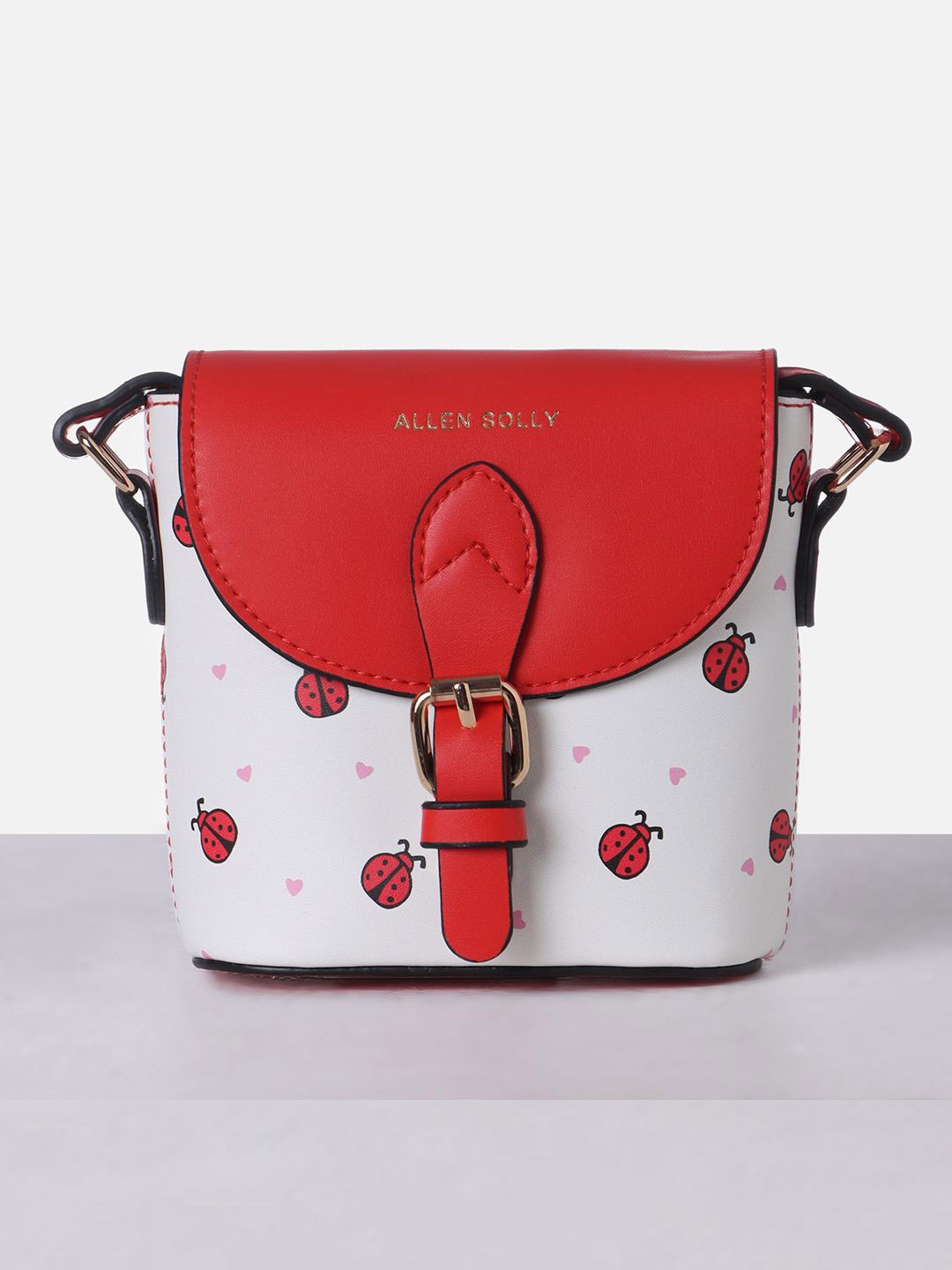 

Allen Solly Junior Girls Colourblocked Structured Sling Bag, White