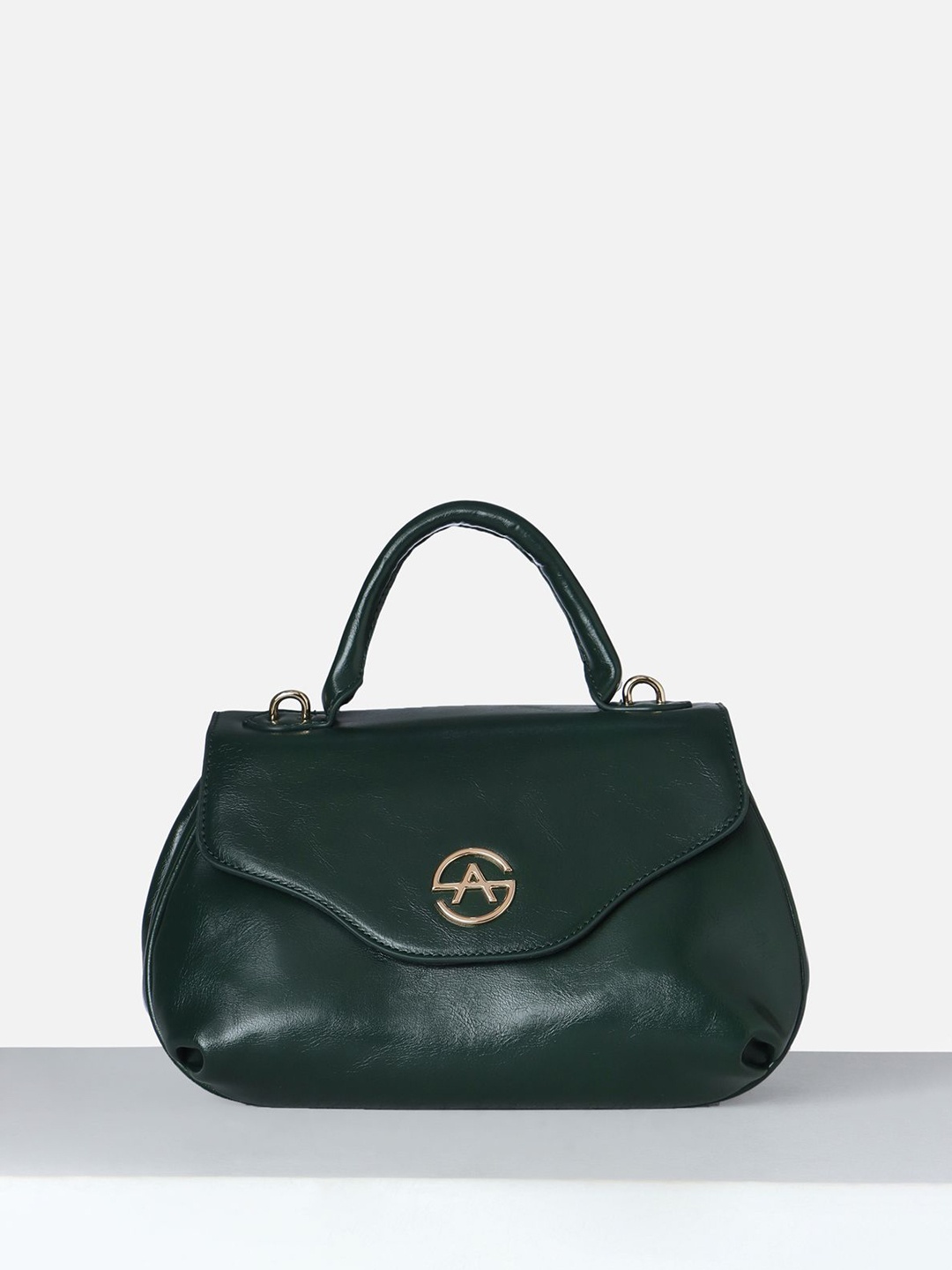 

Allen Solly Woman Oversized Structured Hobo Bag with Applique, Green
