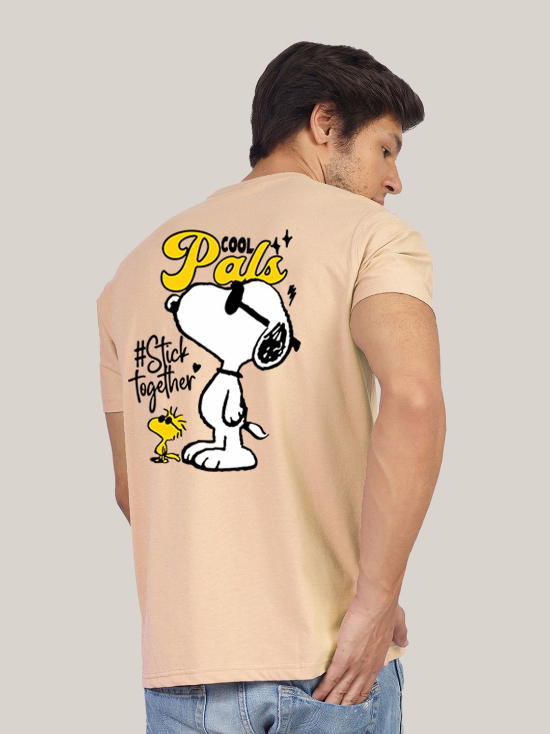 

Greylongg Yorksteadd 2076 Pug Fawn Printed T-shirt, Beige