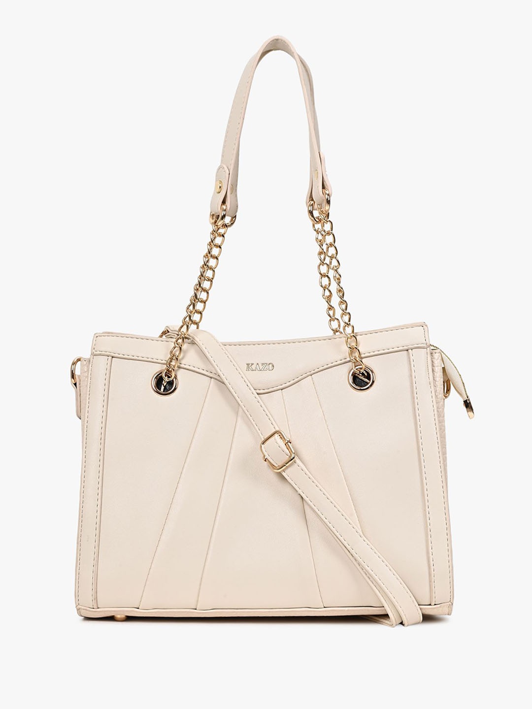 

Kazo Structured Shoulder Bag, Off white