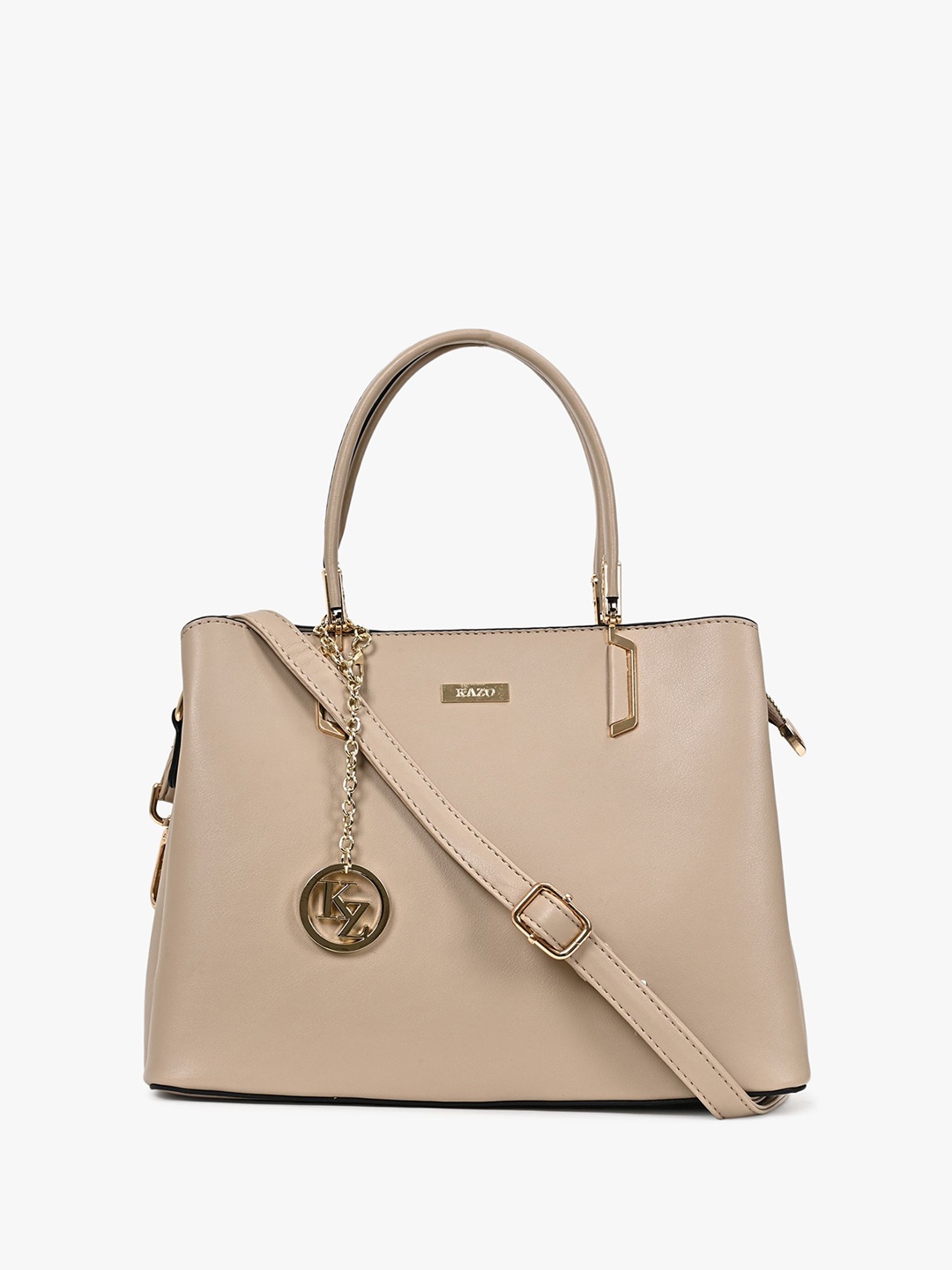 

Kazo Structured Shoulder Bag, Beige