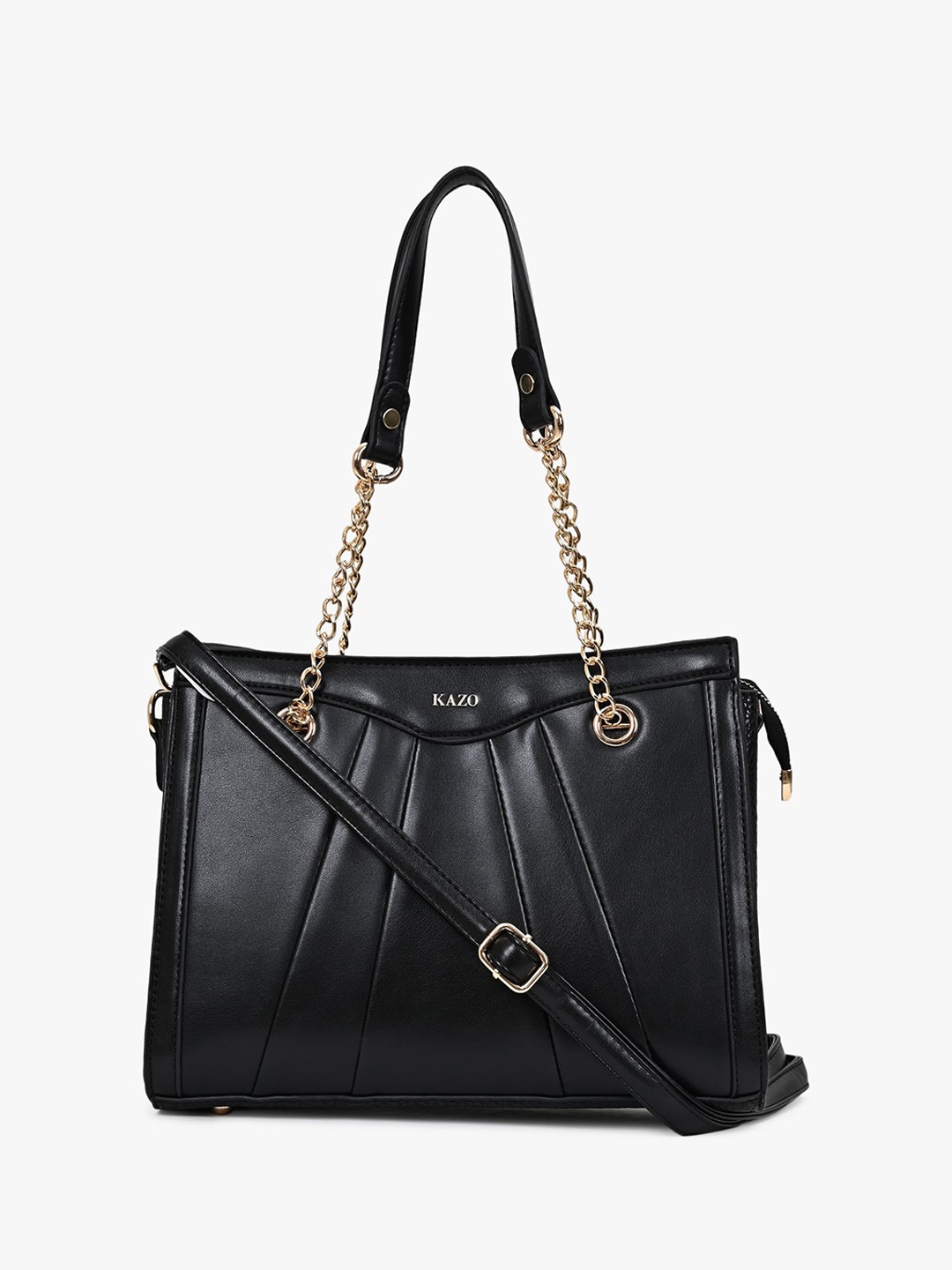 

Kazo Structured Handheld Bag with Quilted, Black