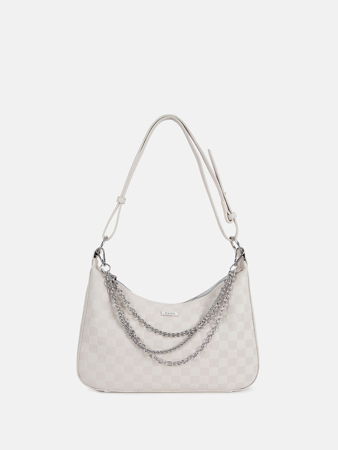 

Kazo Textured Shoulder Bag, Off white