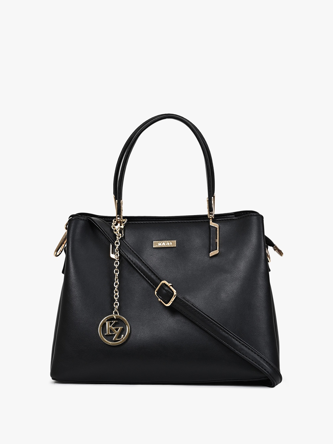 

Kazo Textured Structured Handheld Bag, Black