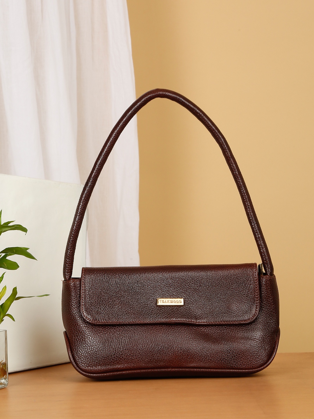 

Teakwood Leathers Women Leather Shopper Shoulder Bag, Brown