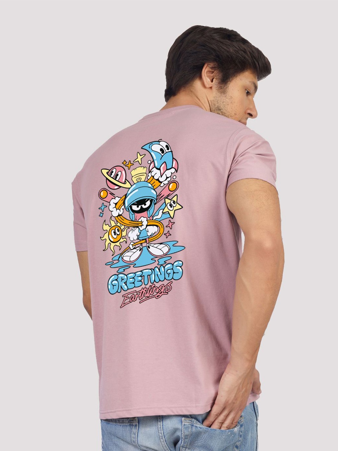 

Greylongg Yorksteadd 2076 Graphic Printed T-shirt, Purple