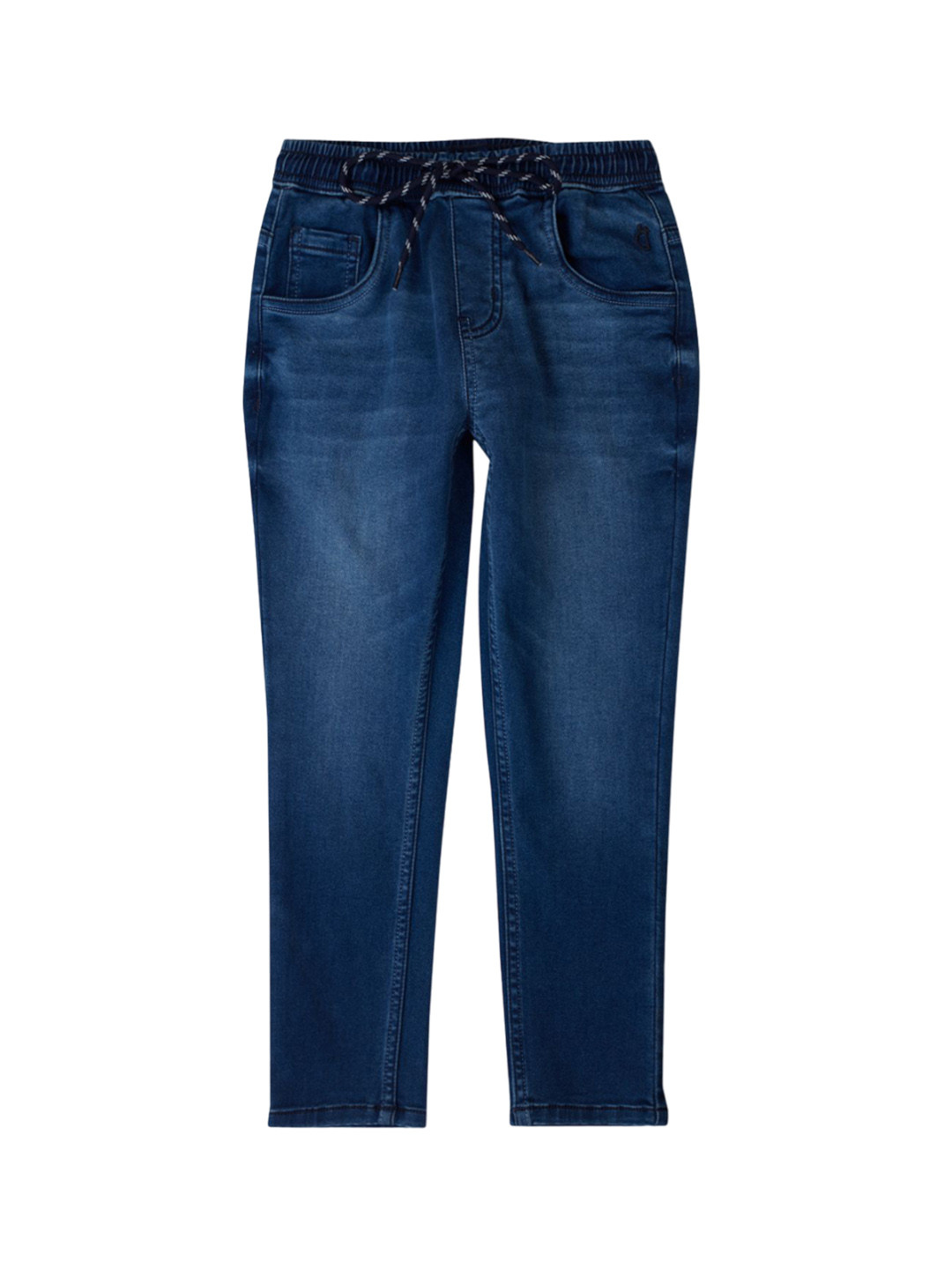 

Gini and Jony Boys Slim Fit Mid-Rise Clean Look Light Fade Jeans, Navy blue