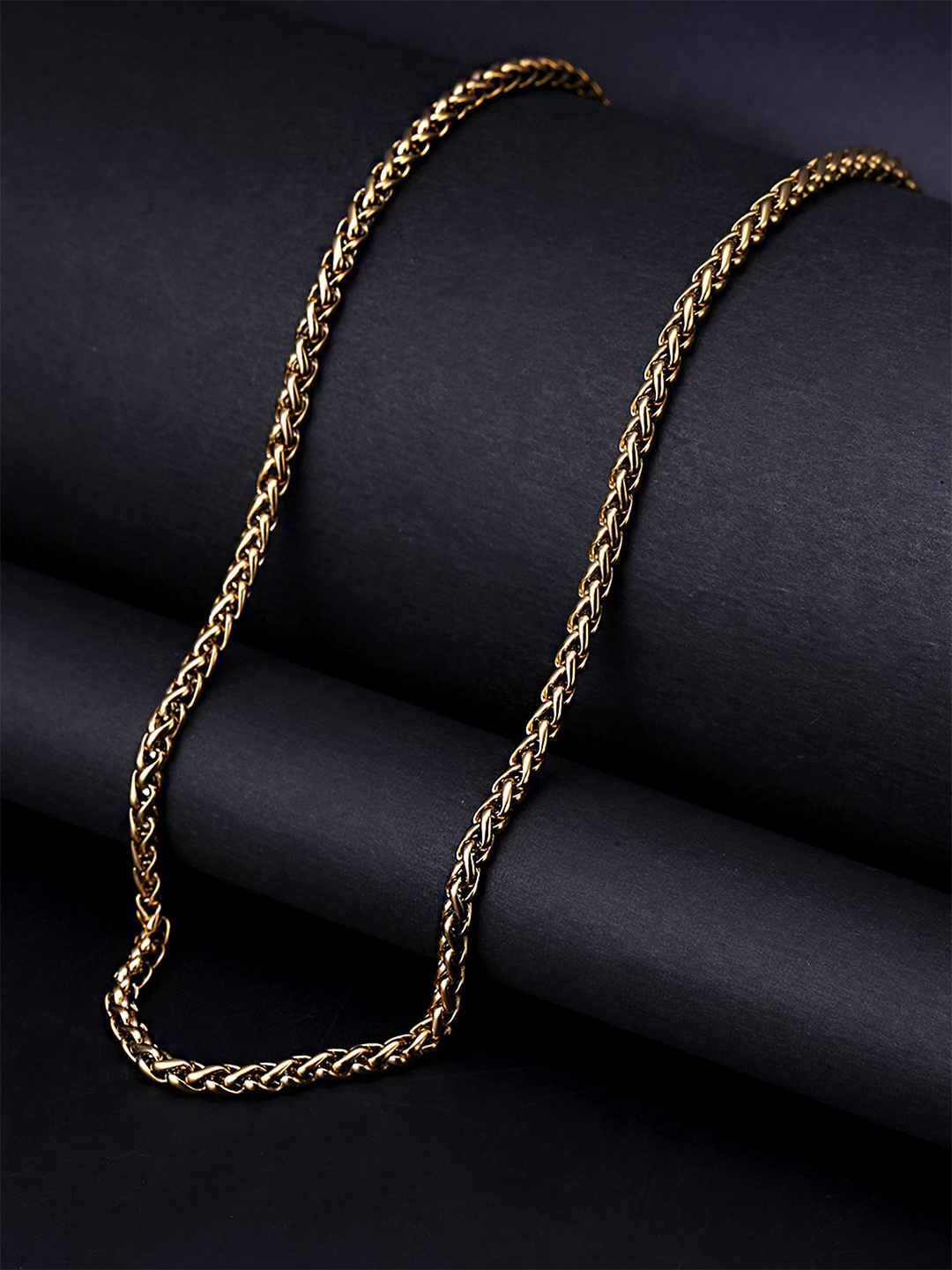 

Yellow Chimes Men Gold-Plated Stainless Steel Chain