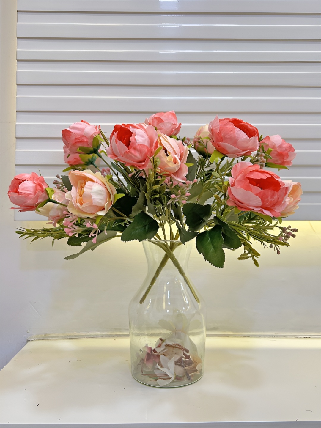 

ARTSY Pink & Green 2 Pieces Chrysanthemum Artificial Flowers