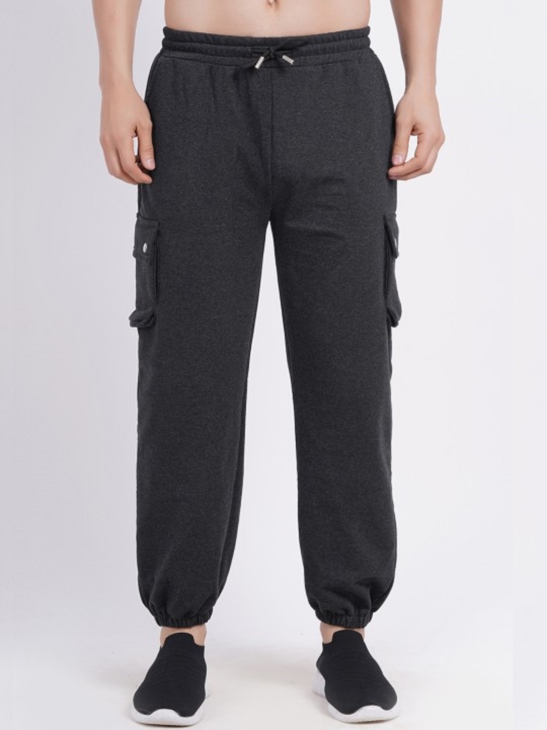 

BAESD Women Relaxed Straight Leg High-Rise Easy Wash Joggers Trousers, Black