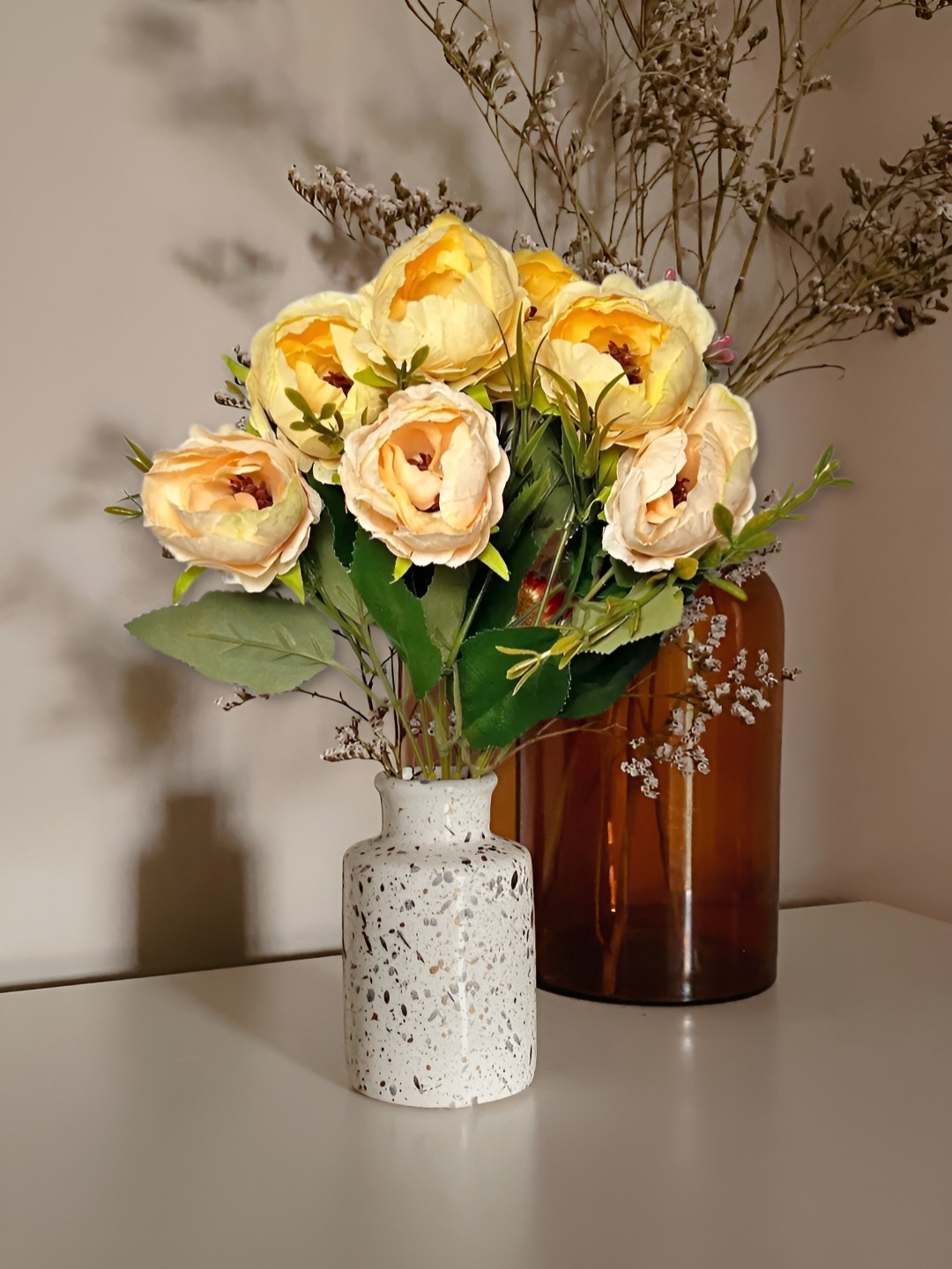 

ARTSY Yellow & Green Chrysanthemum Artificial Flower
