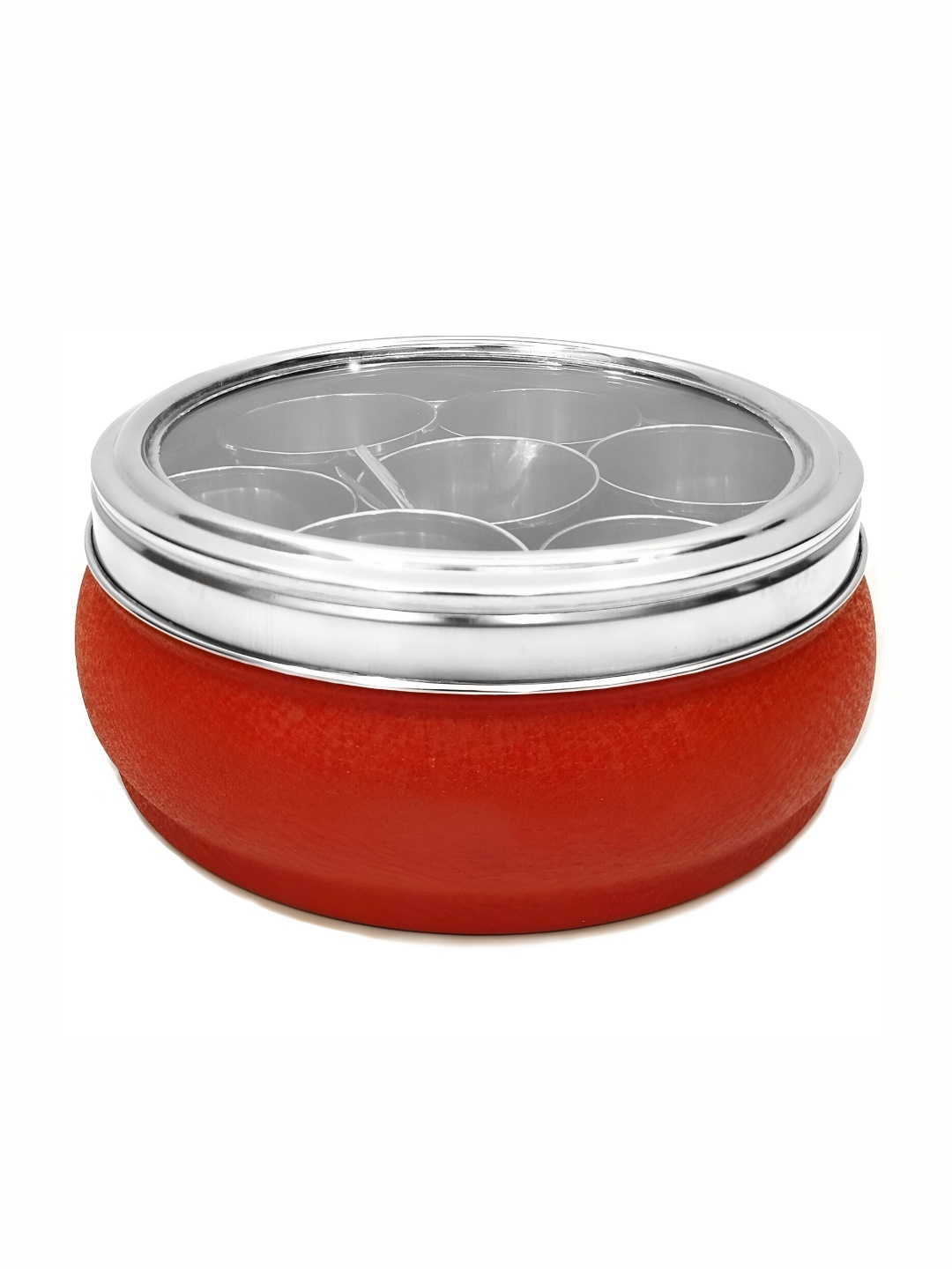 

STEEPLE 7-Pcs Red Stainless Steel Container