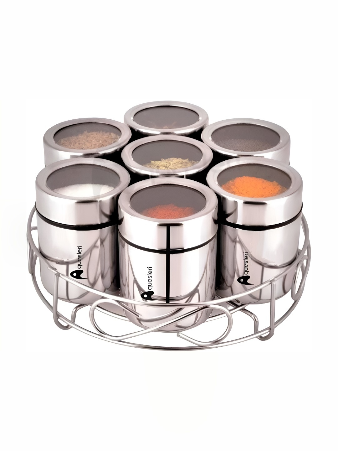 

STEEPLE Steel 7 Pieces Stainless Steel Spice Box