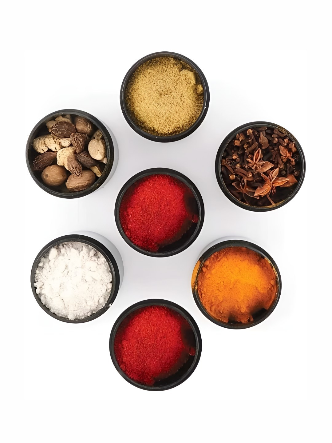 

STEEPLE Steel 7 Pieces Stainless Steel Spice Box Set With Stand