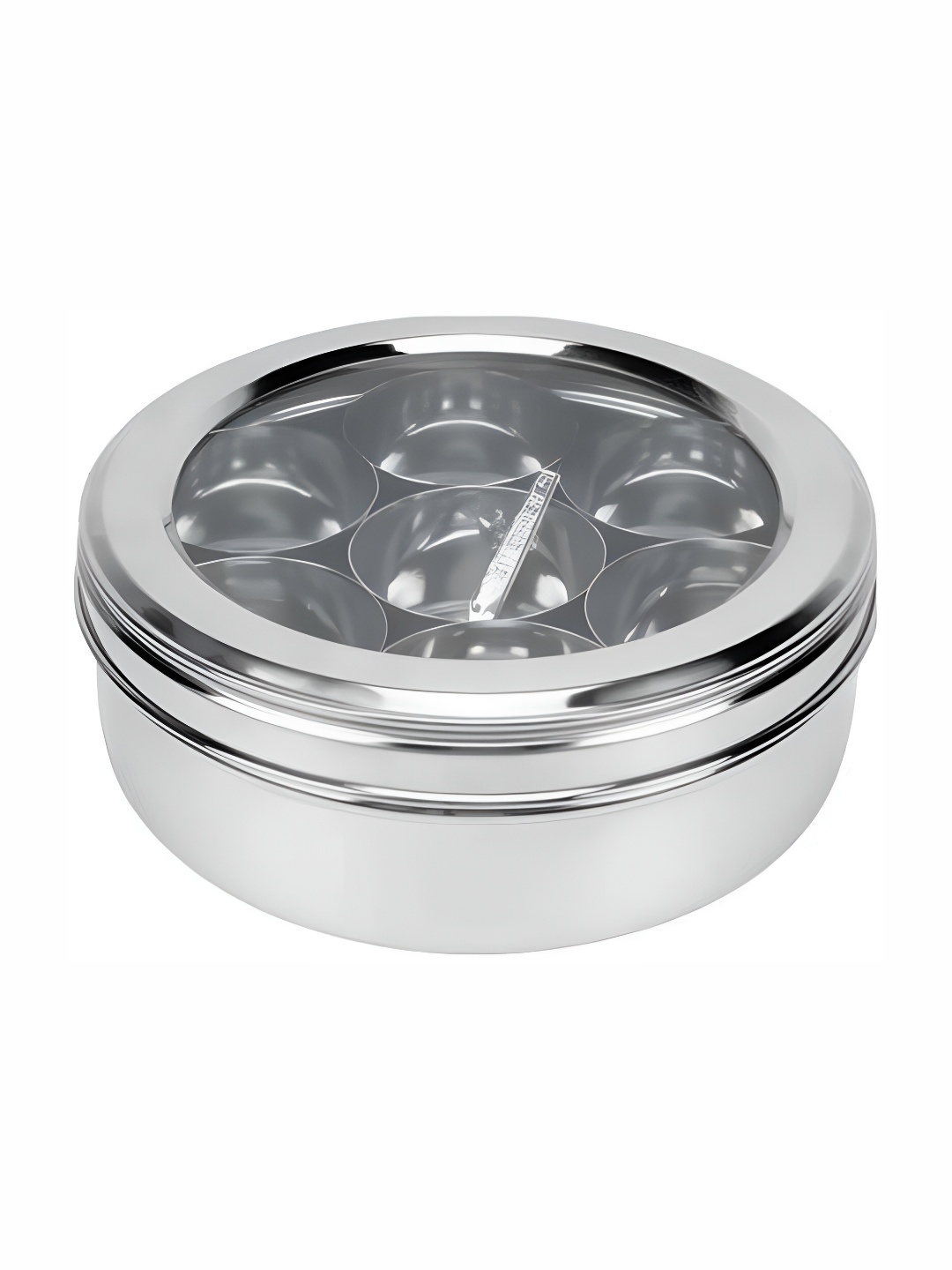 

STEEPLE Grey 7 Pieces Stainless Steel Spice Box Set With Stand