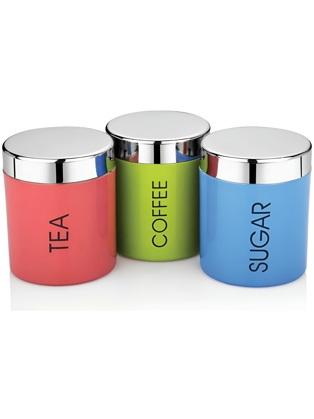

STEEPLE Red & Green 3 Pieces Stainless Steel Containers 800 ml Each