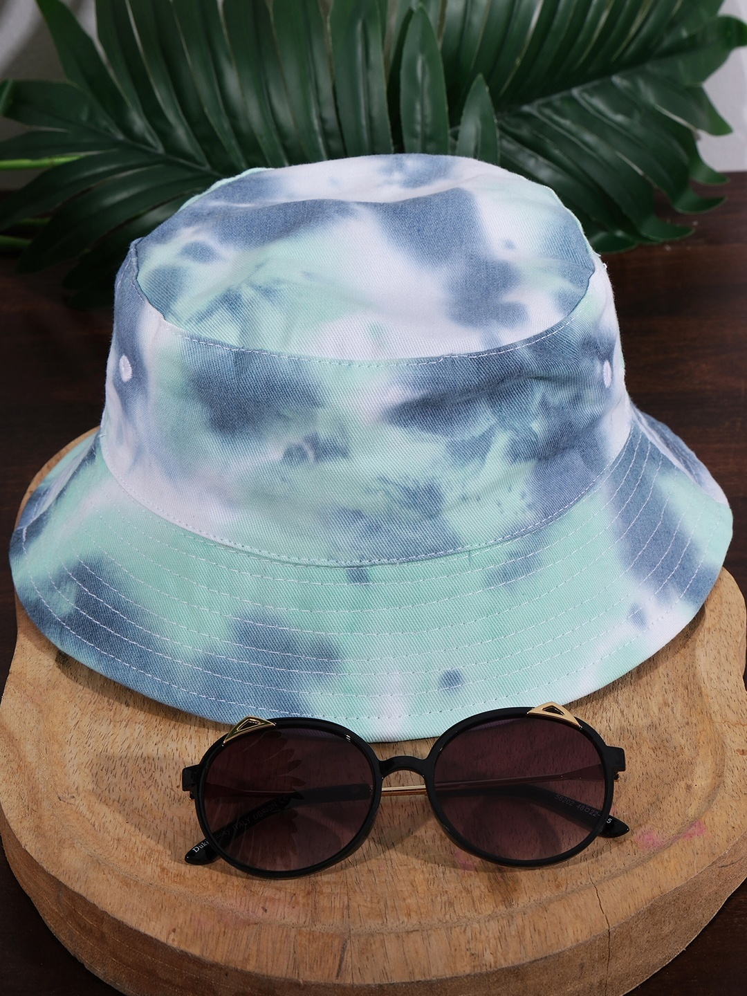 

DukieKooky Kids UV Protected Lens Round Sunglasses With Bucket Hat DKCP24B-363, Purple