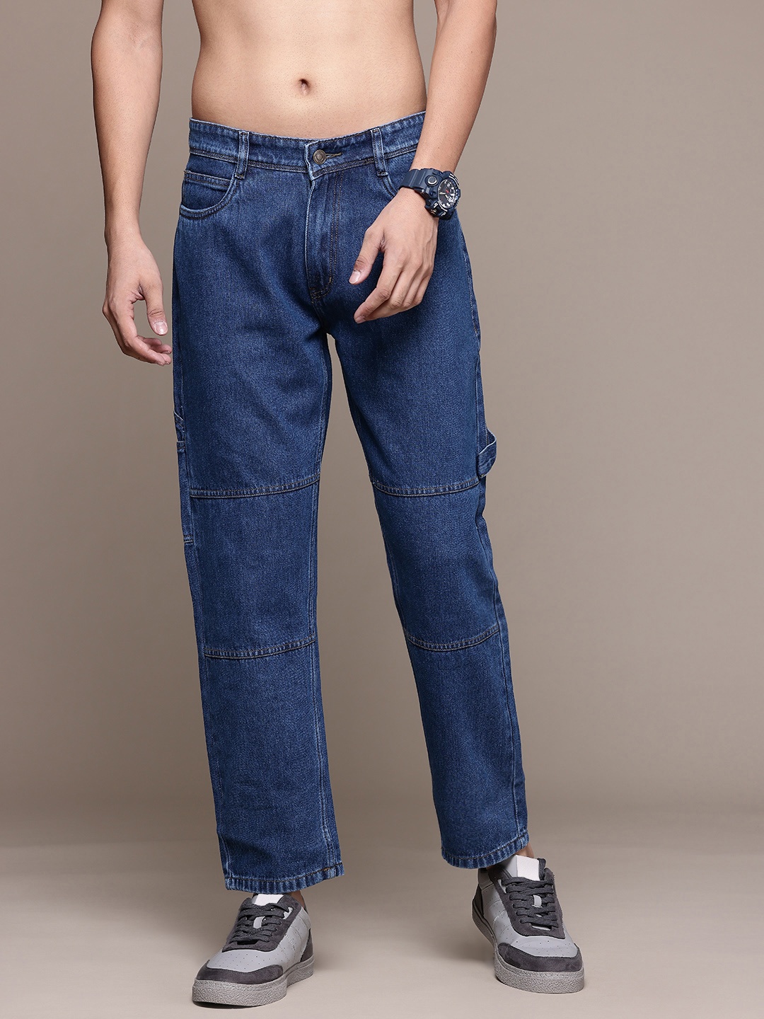

The Roadster Lifestyle Co. Men Relaxed Fit Jeans, Navy blue