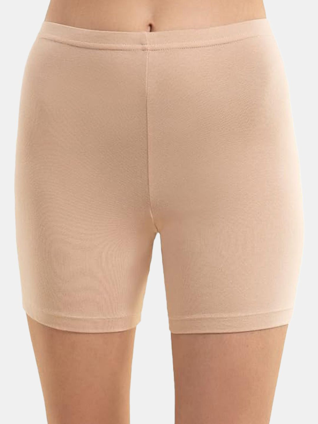 

SKDREAMS Women Skinny Fit Mid-Rise Cycling Sports Shorts, Nude