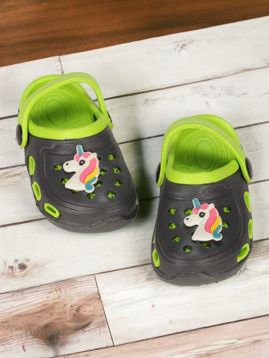 

Lil Lollipop Unisex Kids Rubber Clogs, Grey
