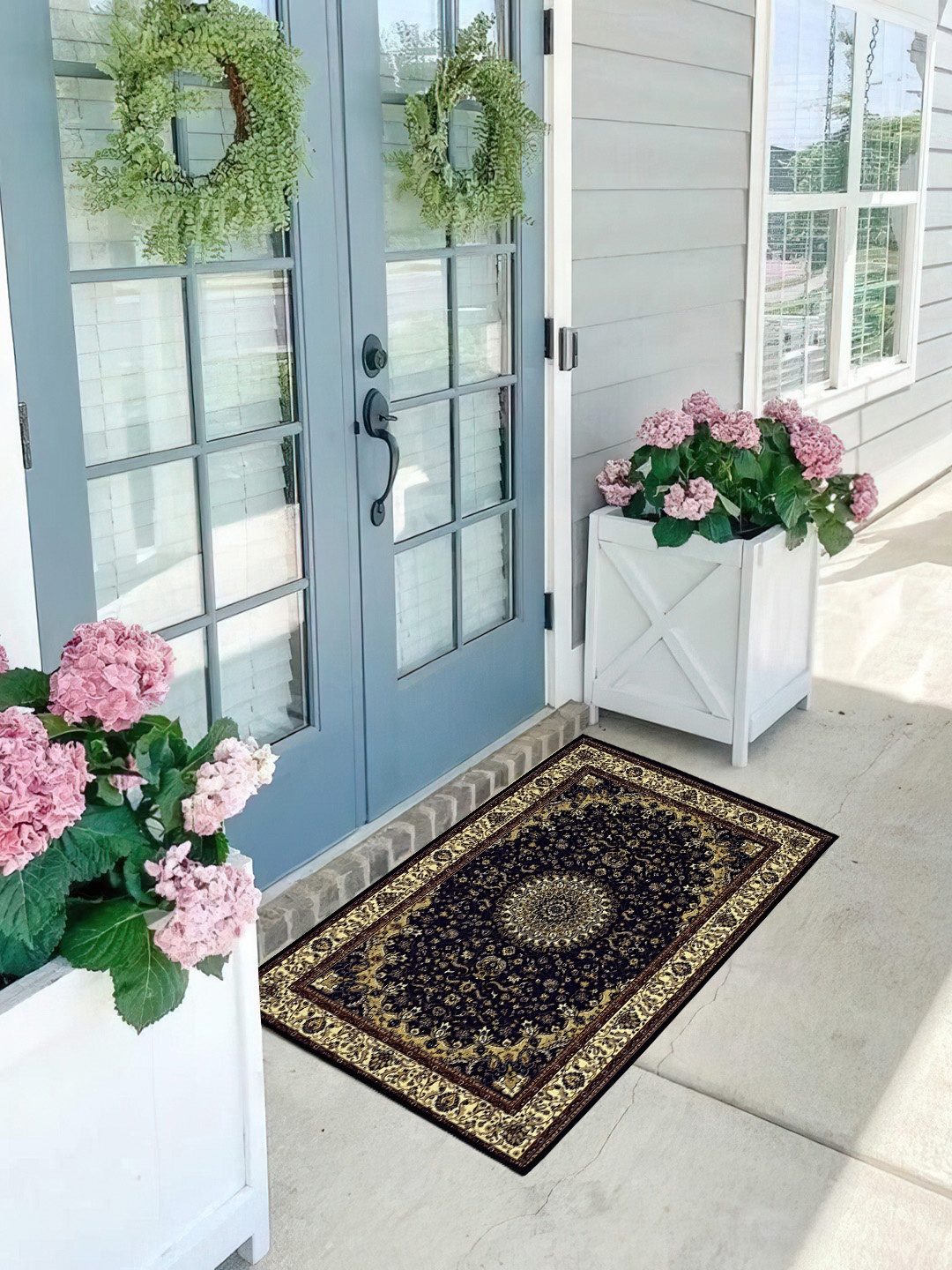 

Aura Coffee Brown Self-Designed Anti-Skid Doormat