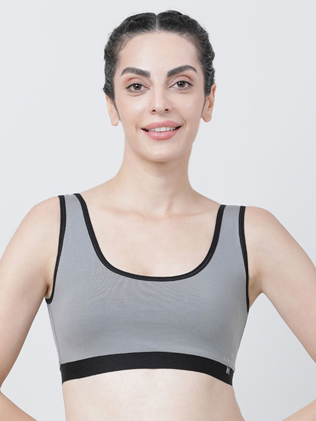 

Lovable Sport Bra Full Coverage Non Padded Cotton Workout Bra, Pink