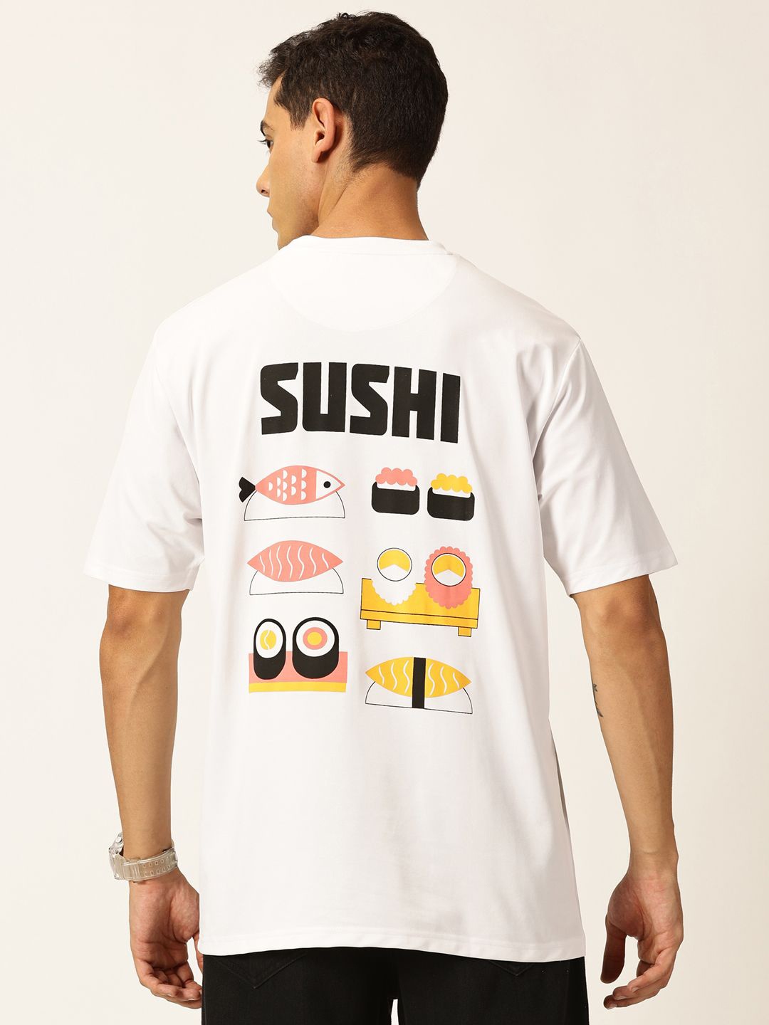 

Thomas Scott Graphic Printed Drop Shoulder Oversized T-shirt, White