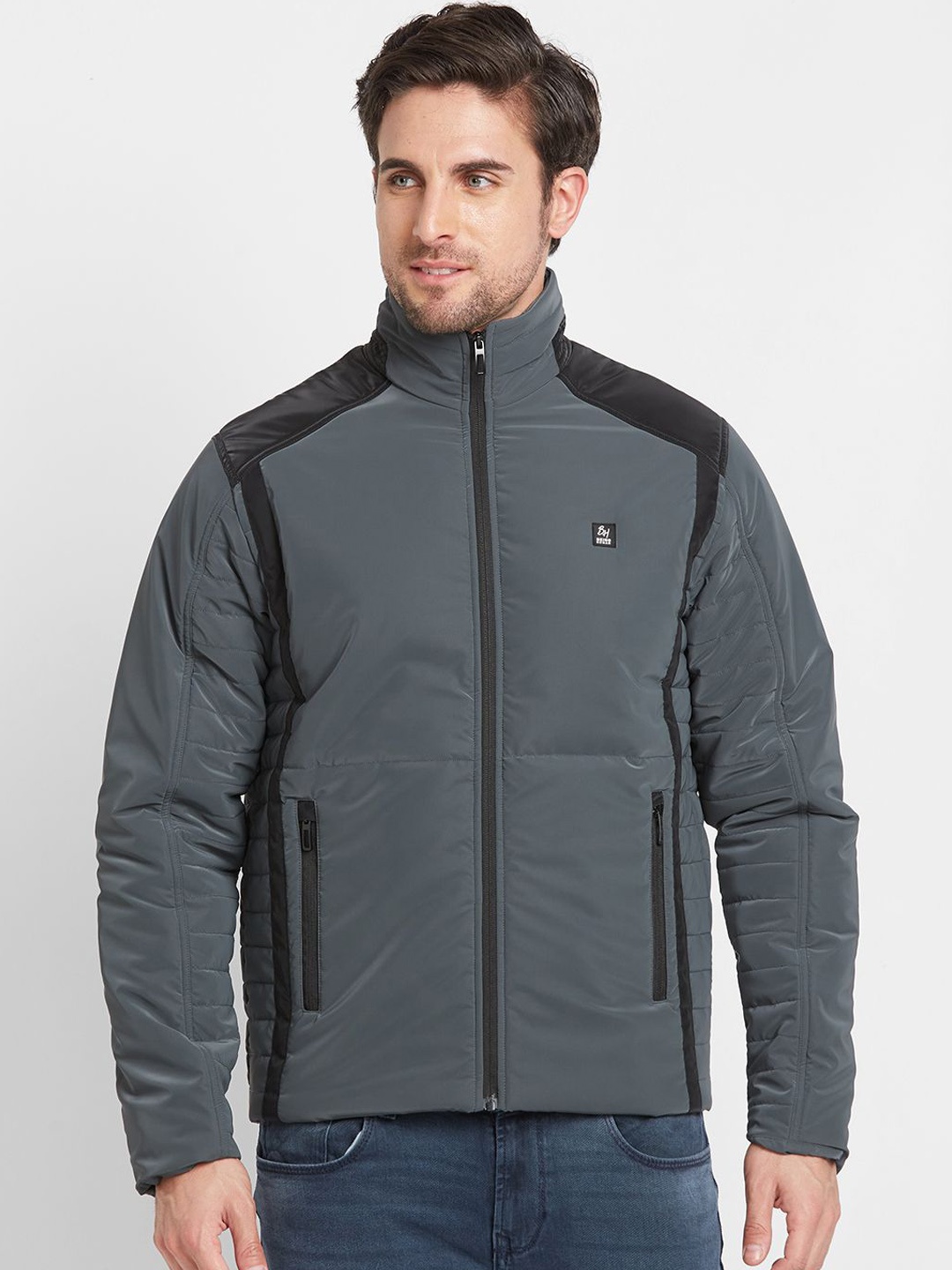 

Being Human Men Padded Jacket, Grey