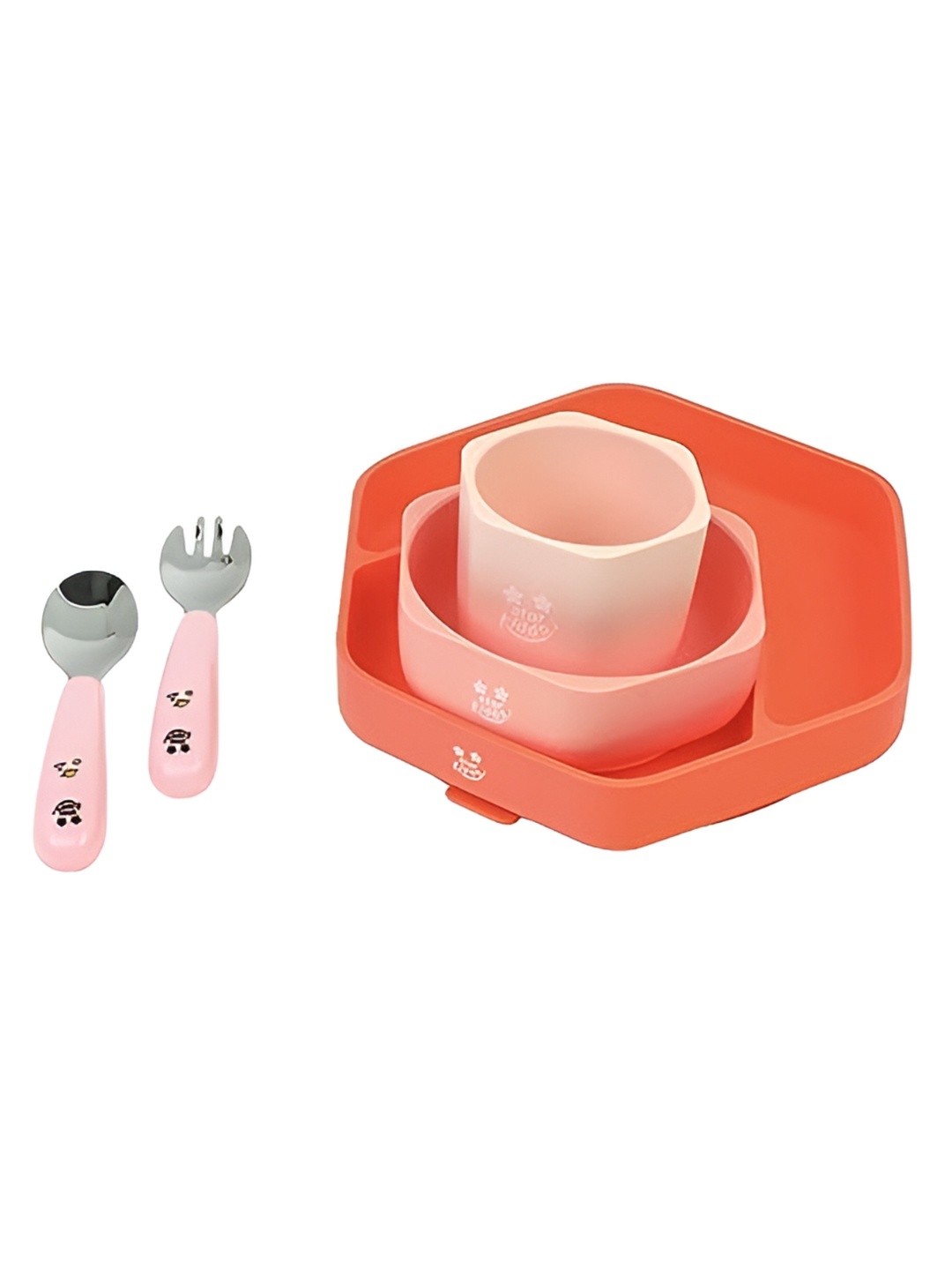 

Starkiddo Unisex Kids Orange Plates