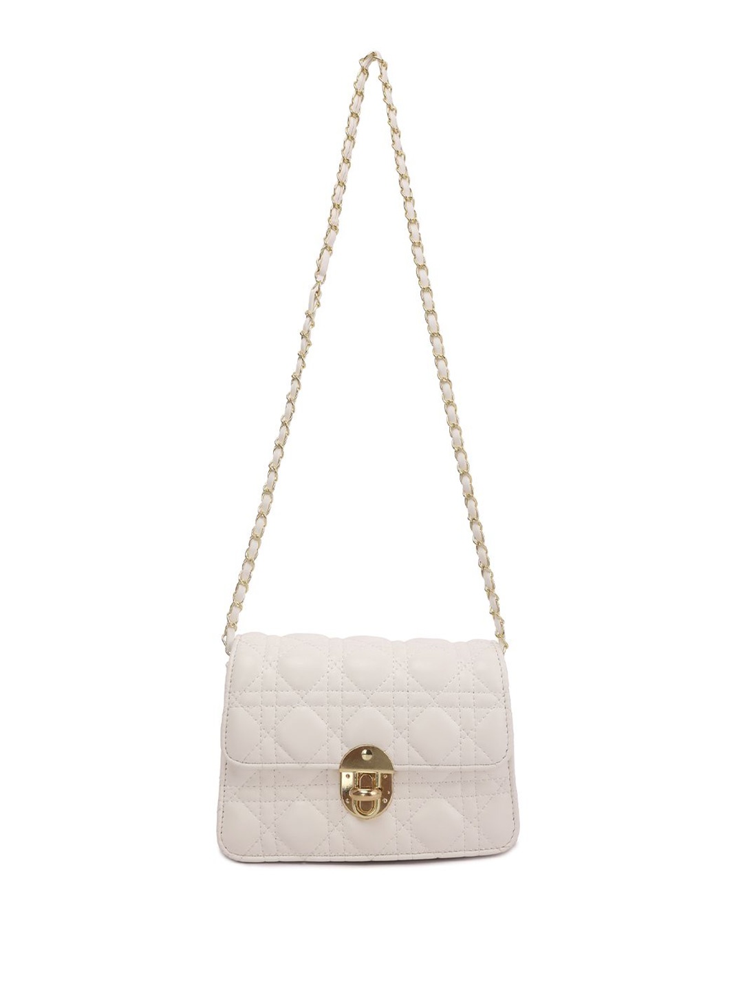

London Rag Textured Quilted Purse Clutch Bag, White