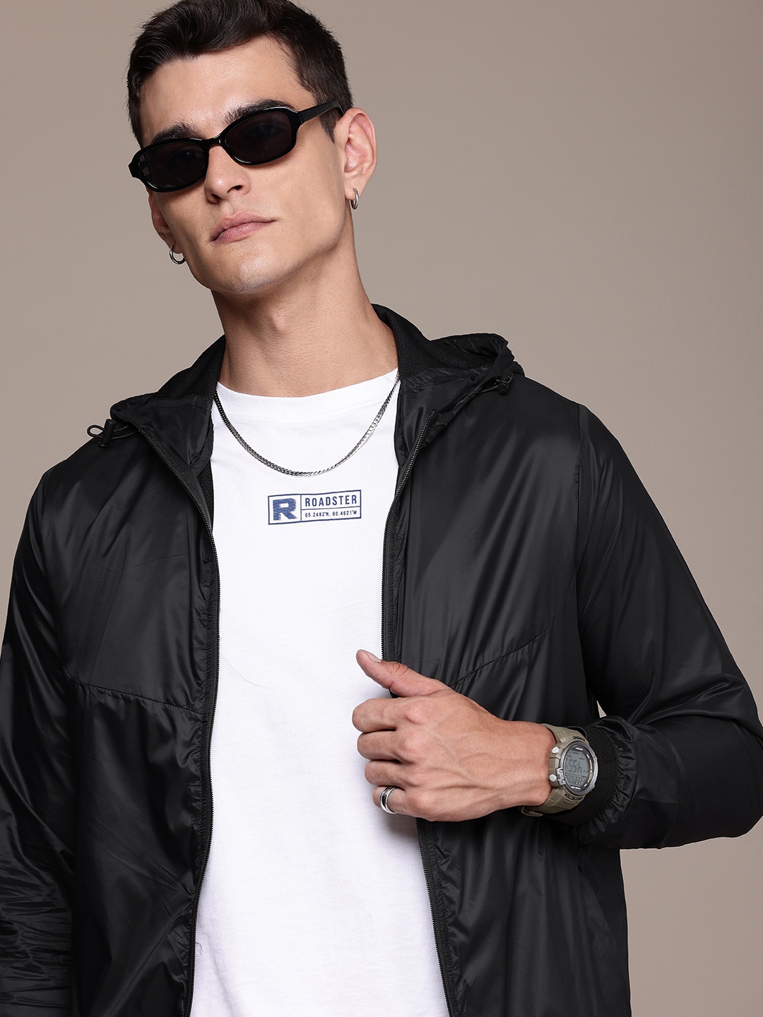 

The Roadster Life Co. Hooded Tailored Jacket, Black