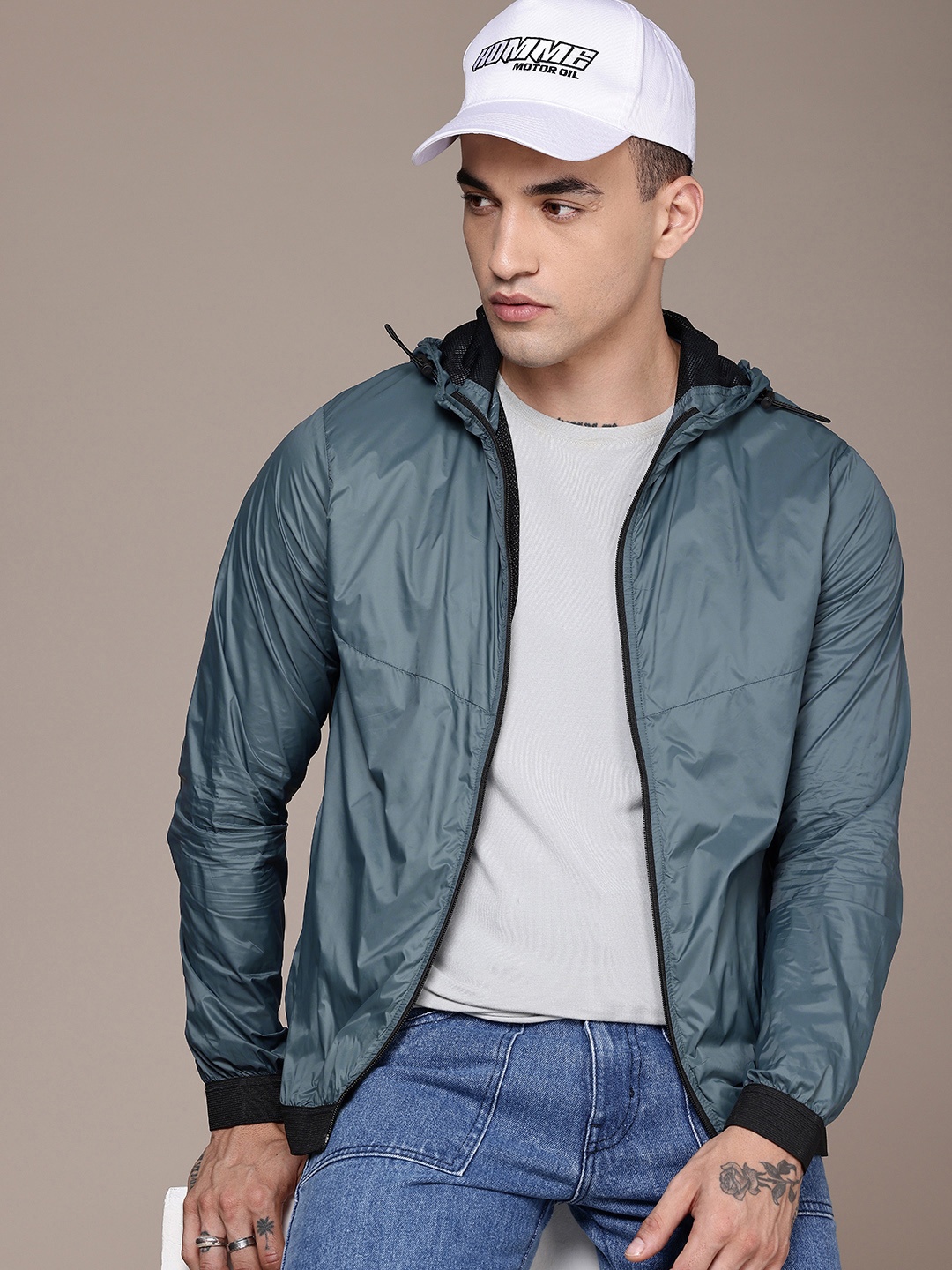 

The Roadster Life Co. Hooded Tailored Jacket, Teal