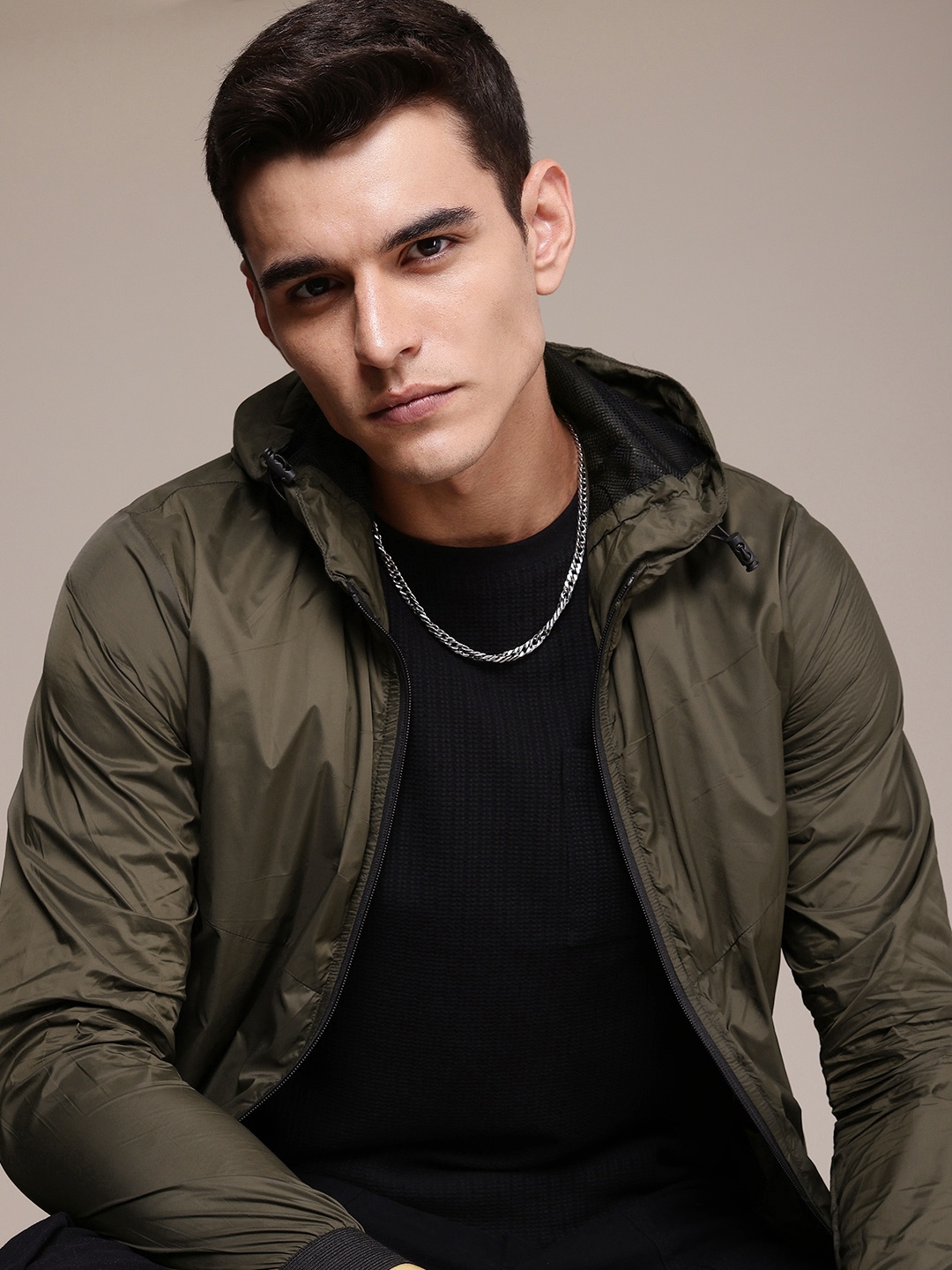 

The Roadster Life Co. Hooded Sporty Jacket, Olive