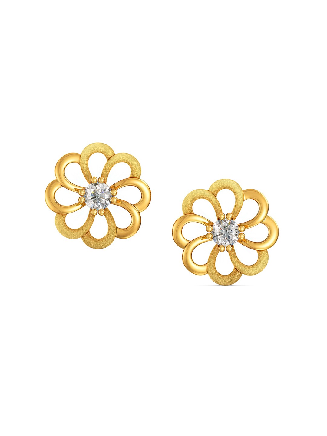 

Joyalukkas BIS Hallmark 22KT Gold Stud Earrings 1.1 gm