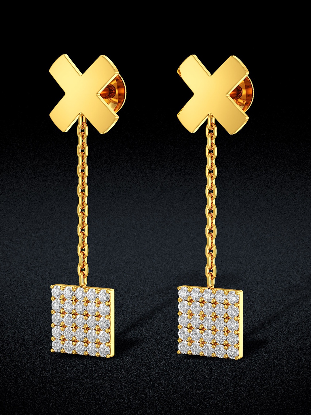 

Joyalukkas 22KT Gold Gemstones Earrings-2.3gm