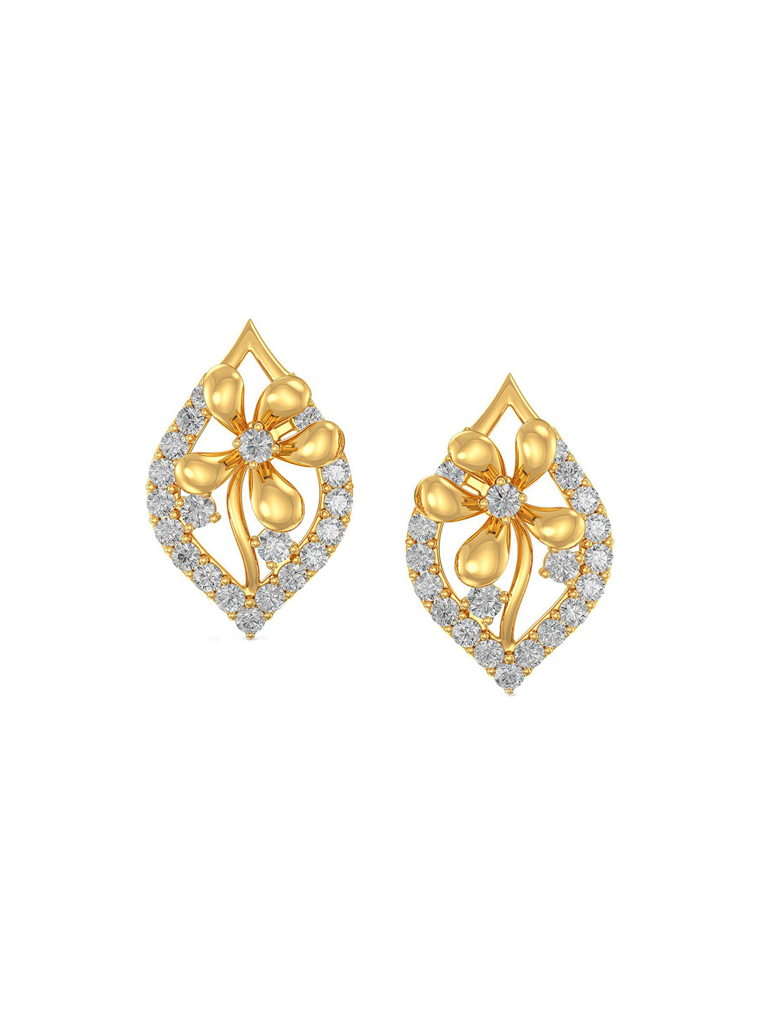 

Joyalukkas 22KT Gold Stud Earrings 4.15 gm