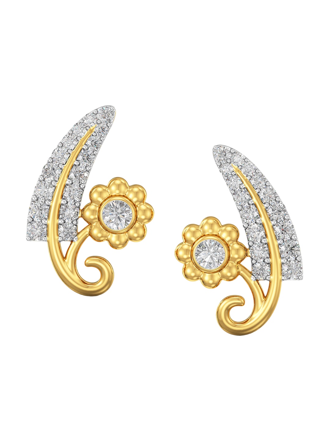 

Joyalukkas BIS Hallmark 22KT Gold Stud Earrings 2.41 gm