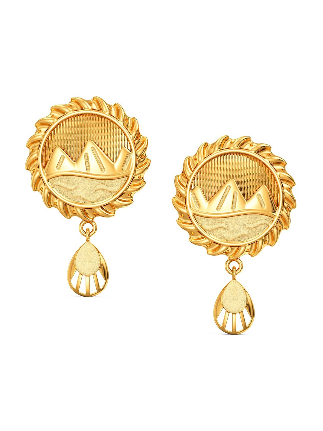 

Joyalukkas Girls 22KT Gold Studded Earrings-4.81 gm