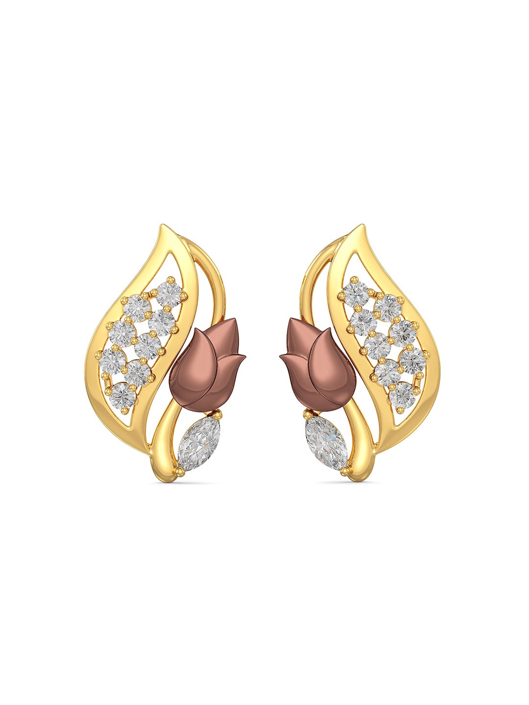 

Joyalukkas Girls BIS Hallmark 22KT Gold Stud Earrings 3 gm