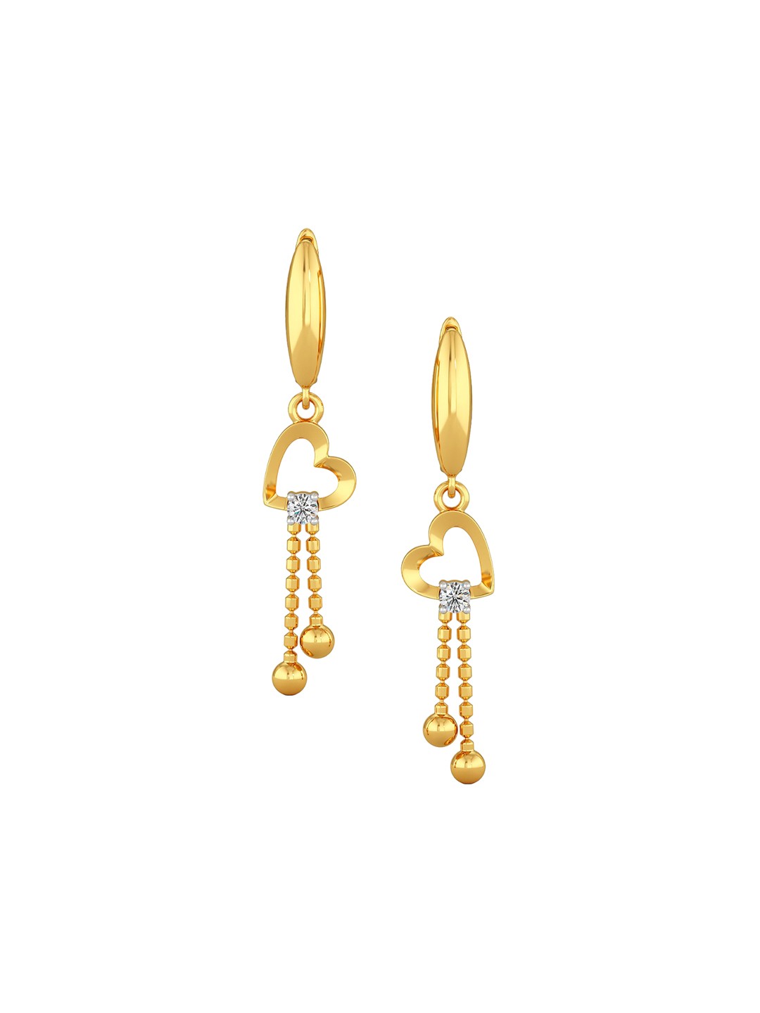 

Joyalukkas BIS Hallmark 22KT Gold Heart Cluster Earring 3.545 gm