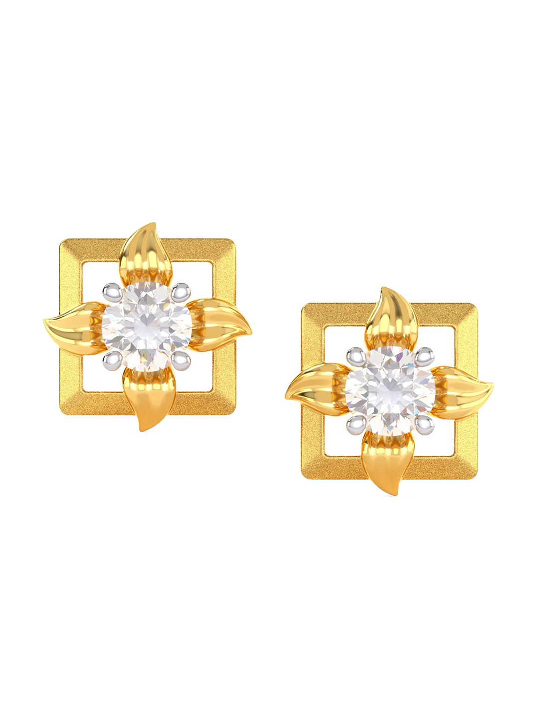 

Joyalukkas Girls 22KT Gold Gemstones Studded Earrings-3.09 gm