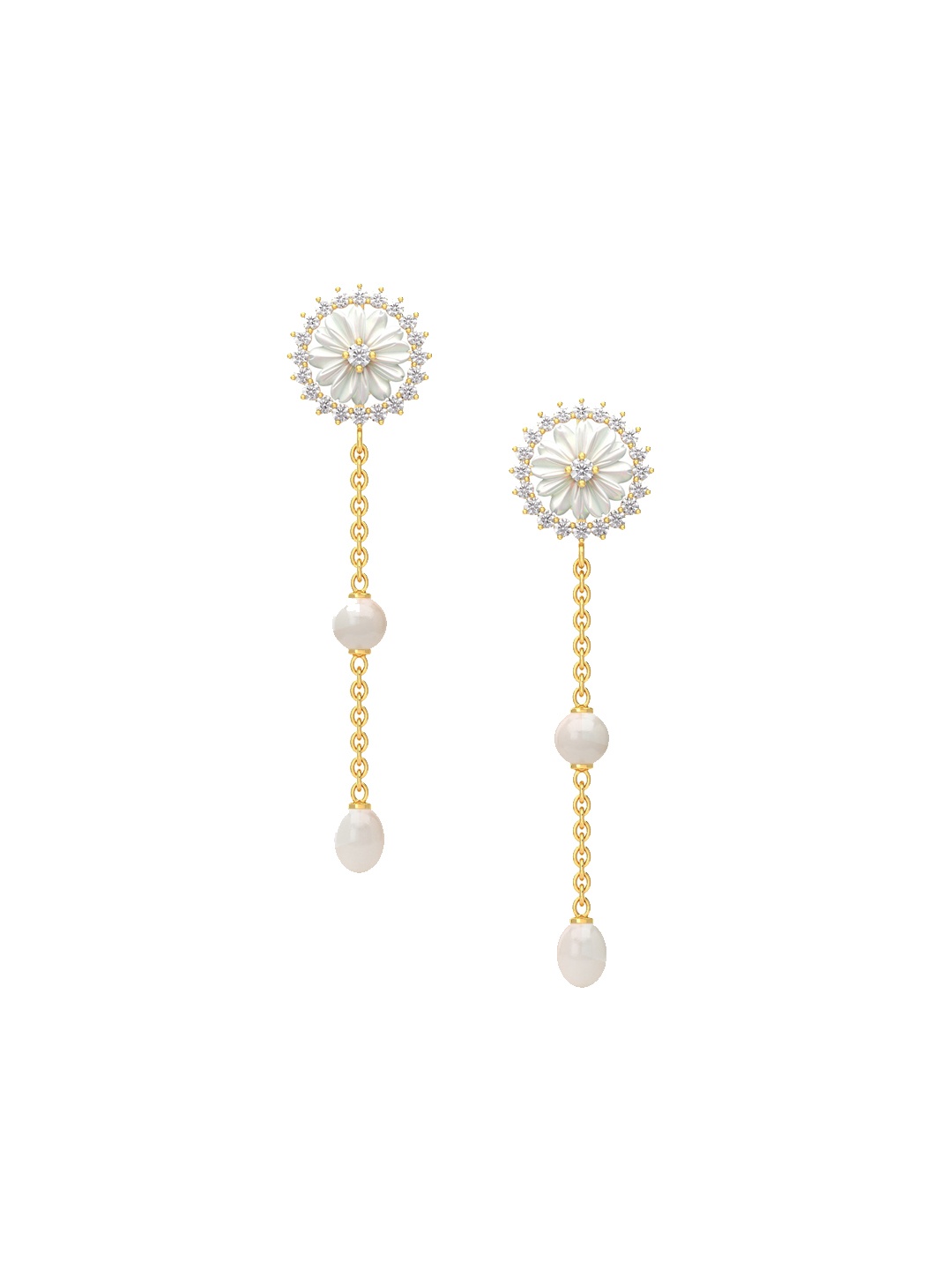 

Joyalukkas 22KT Gold Gem Stones Studded Earrings 4.45 gm