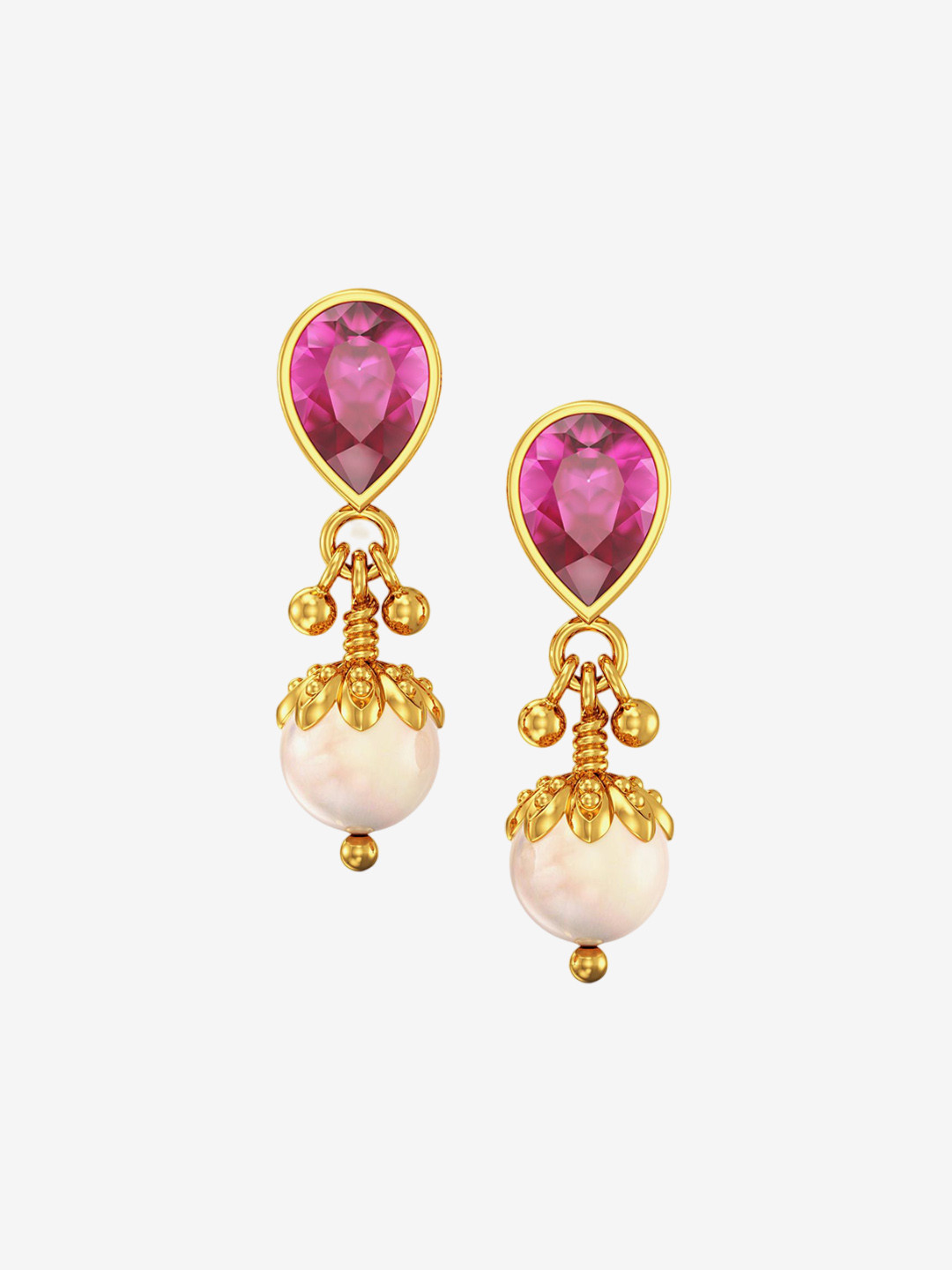 

Joyalukkas Desirable 22KT Gold Earrings-2.47 gm