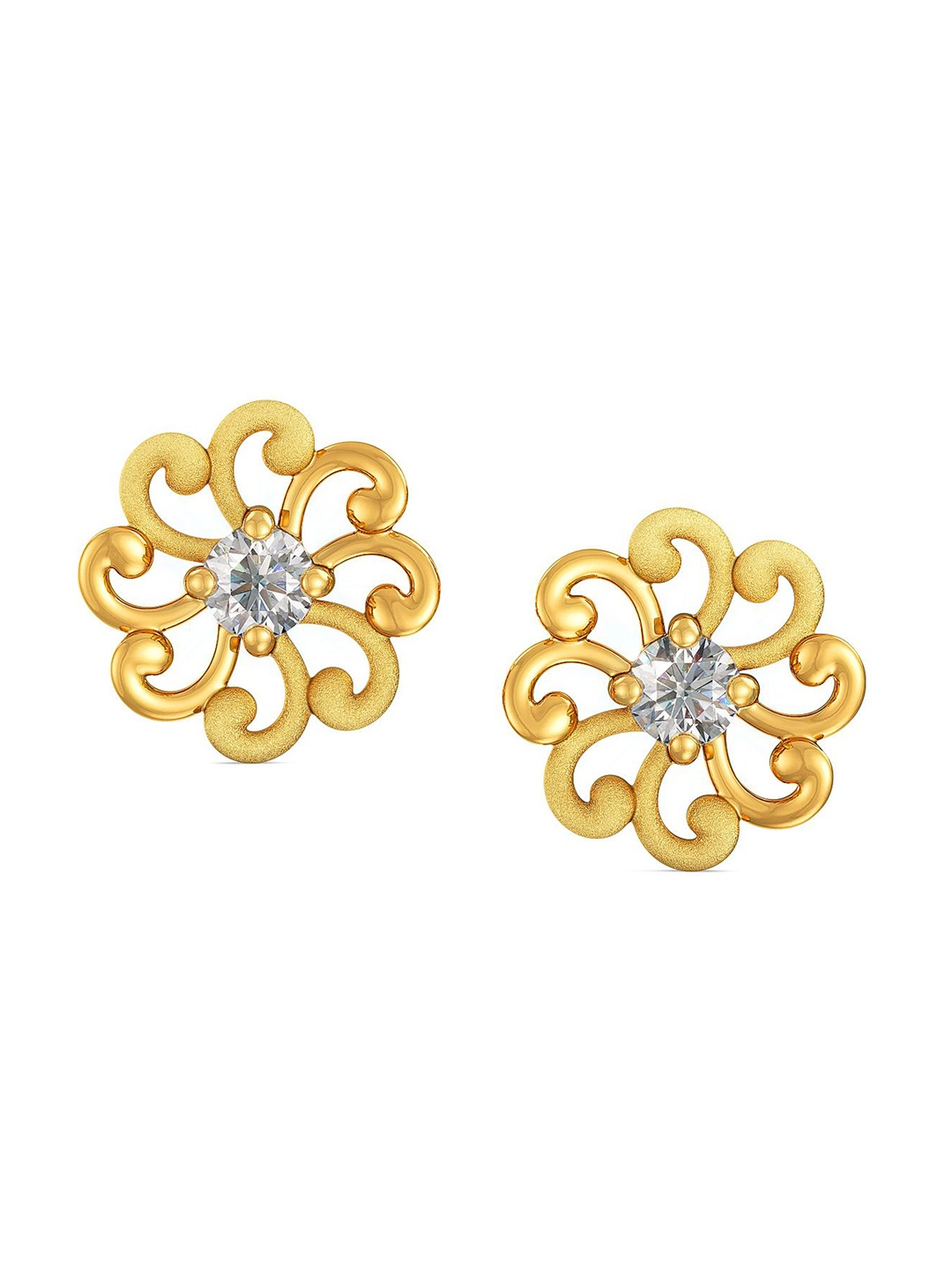 

Joyalukkas Girls 22KT Gold Gemstone Studded Earrings- 0.97 gm