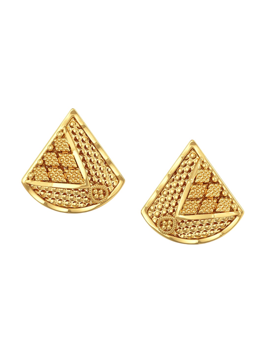 

Joyalukkas Girls 22KT Gold Studded Earrings-2.29 gm